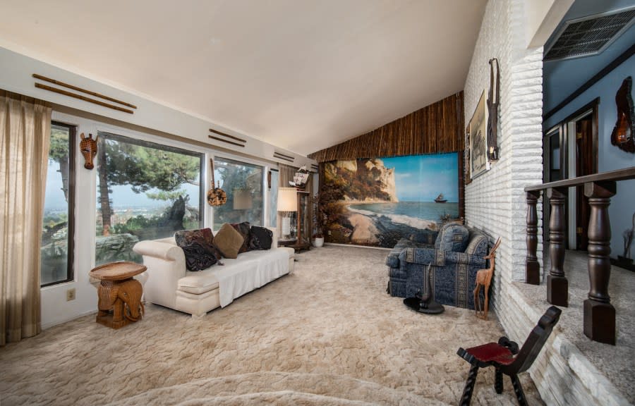 The front entry room of a home for sale in Redlands, California is shown in this undated photo by Steve Burgraff Photography