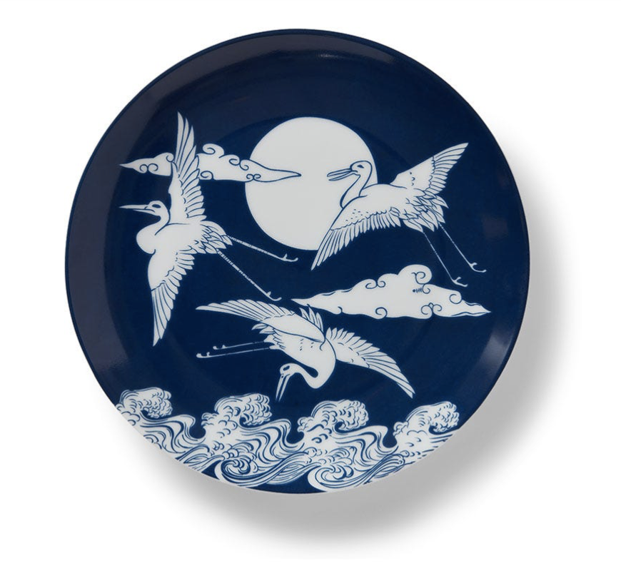 Blue & White Salad Plate Set