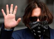 Actor Johnny Depp at the High Court in London