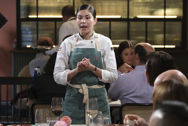 <p>David Moir/Bravo</p> Laura Ozyilmaz on Top Chef episode 5