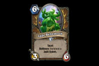 <p>Low attack, high health Taunt minions are rarely played at the competitive level, but Jade Behemoth has the potential to change that. If Jade Golem Druid decks don't become prevalent, however, this Behemoth won't see any play whatsoever. </p>