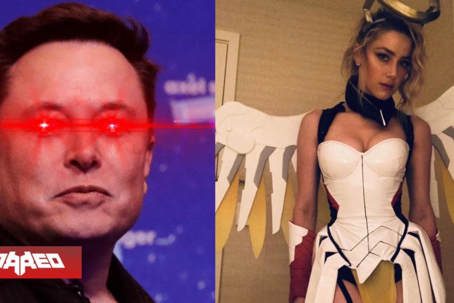 Elon Musk quería que Amber Heard se disfrazara como Mercy de Overwatch y ella muy obediente lo complació 