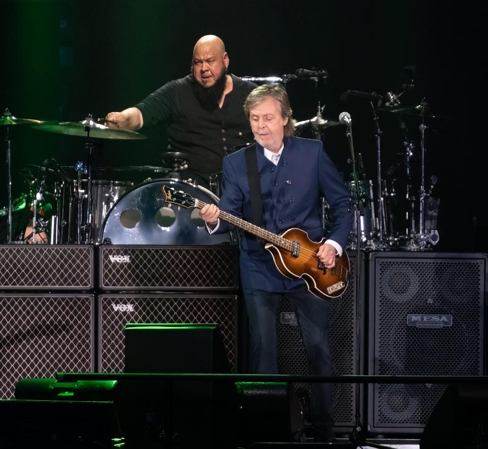 Paul McCartney performs Thursday, June 16, at MetLife stadium in East Brunswick.