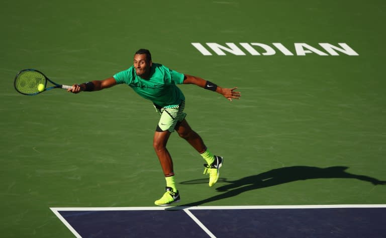 Nick Kyrgios beats Novak Djokovic for the second time in as many weeks and books an Indian Wells quarter-final berth