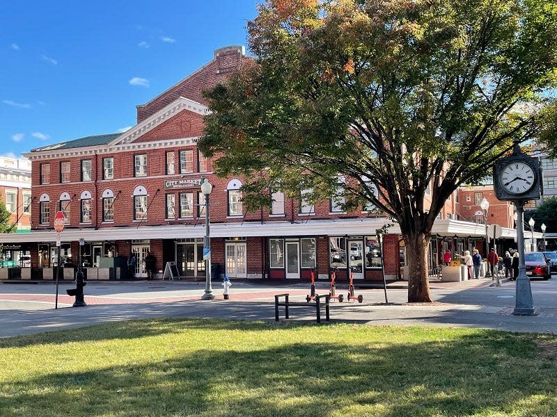 Roanoke's City Market is a great place to grab lunch in historic surroundings.