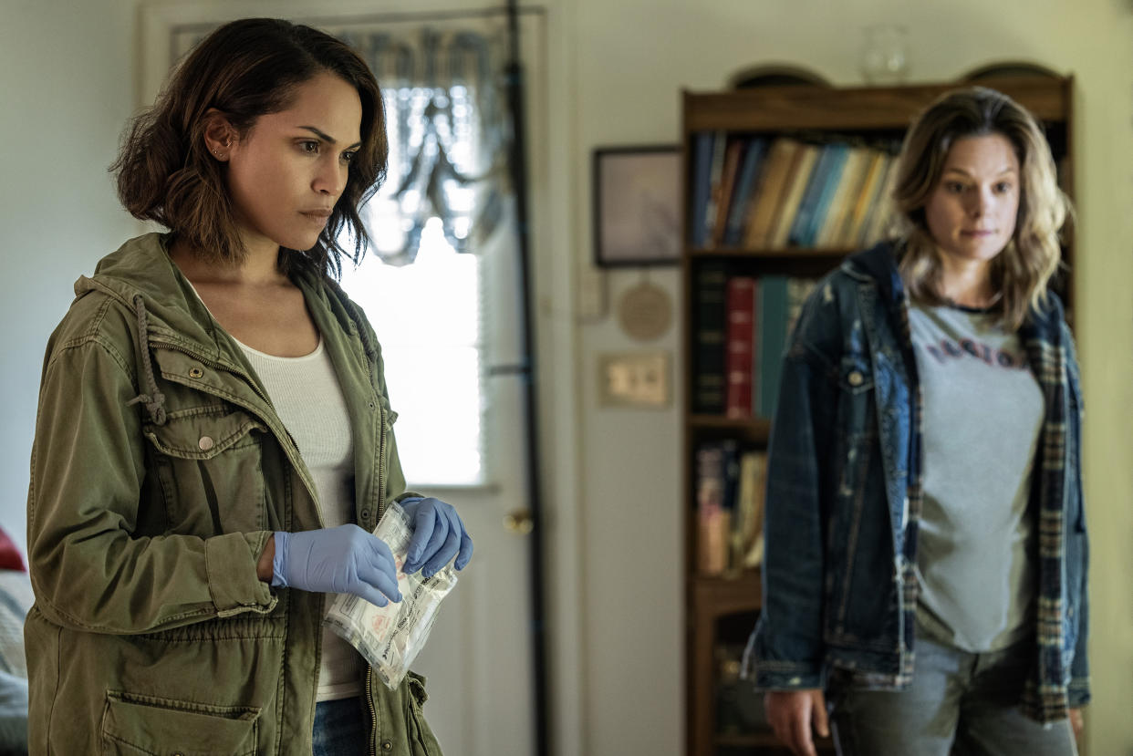 Monica Raymund, left, in season two of 