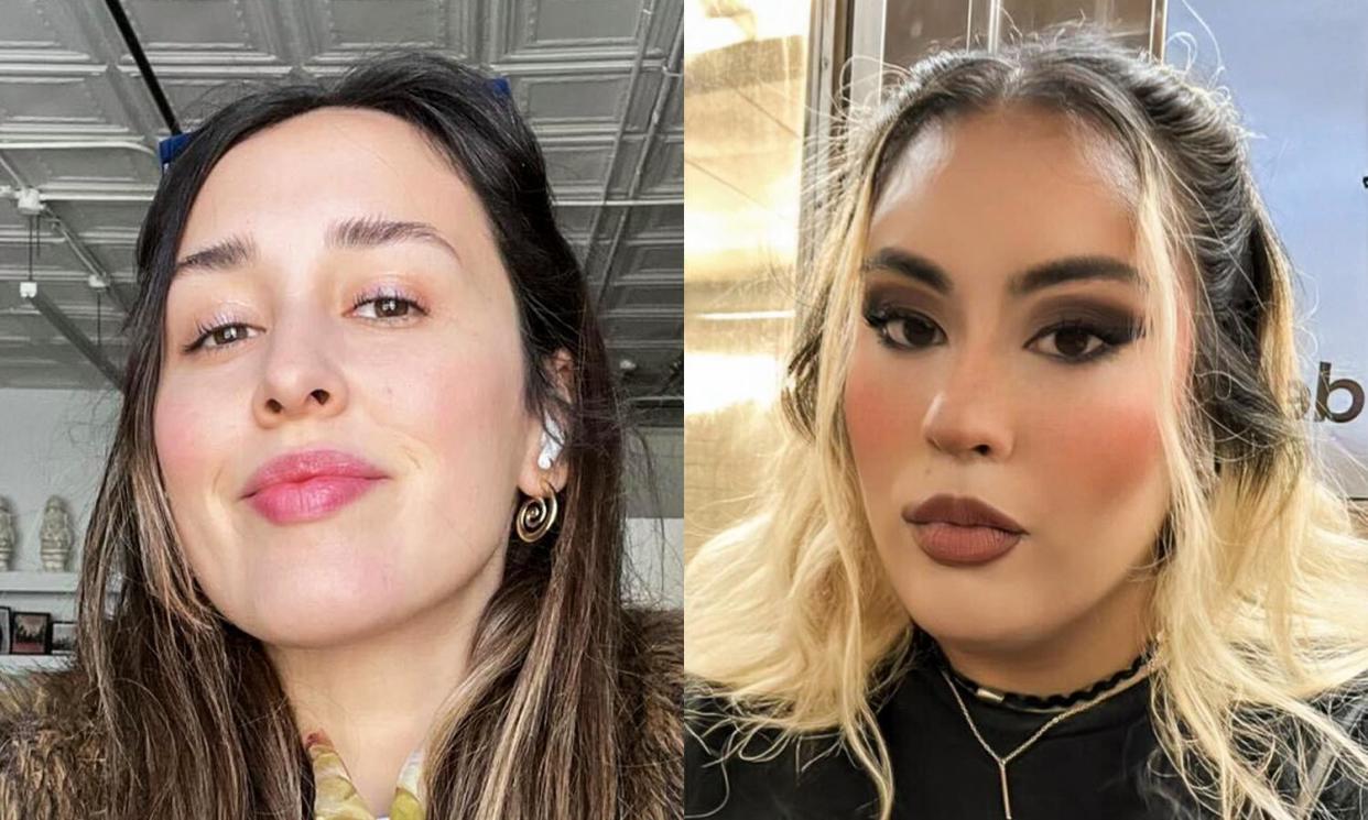 <span>Gizem Sirmali, left, and Sarah Harvard, right, shared details of their attacks on TikTok.</span><span>Photograph: Courtesy Gizem Sirmali and Sarah Harvard</span>