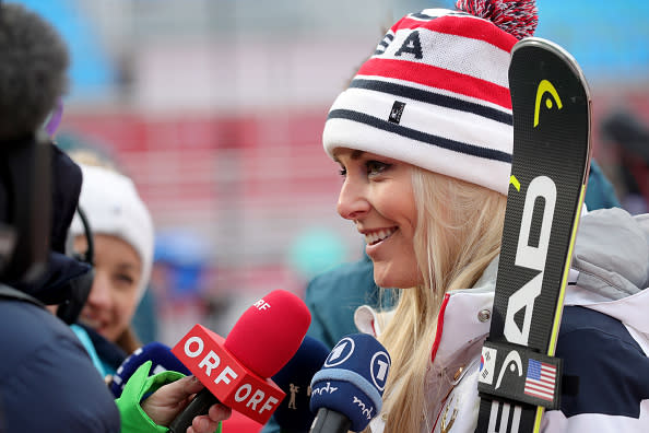 Ebenfalls ausgeschieden: Lindsey Vonn in der Kombination der Frauen.