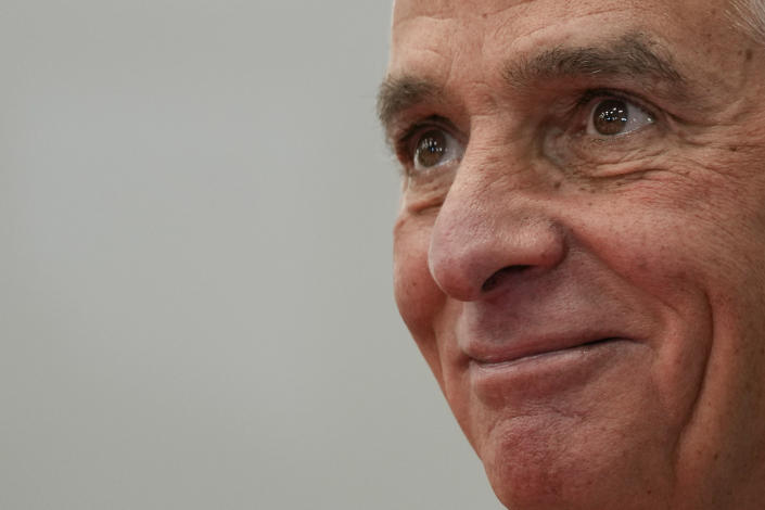 FILE - Florida Democratic gubernatorial candidate Charlie Crist smiles during a campaign event in Pinecrest, Fla., Oct. 17, 2022. (AP Photo/Rebecca Blackwell, File)