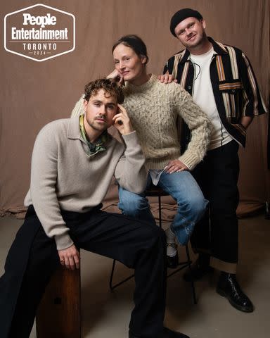 <p>Ben Trivett/Shutterstock</p> Dacre Montgomery, Vicky Krieps, Samuel Van Grinsven.