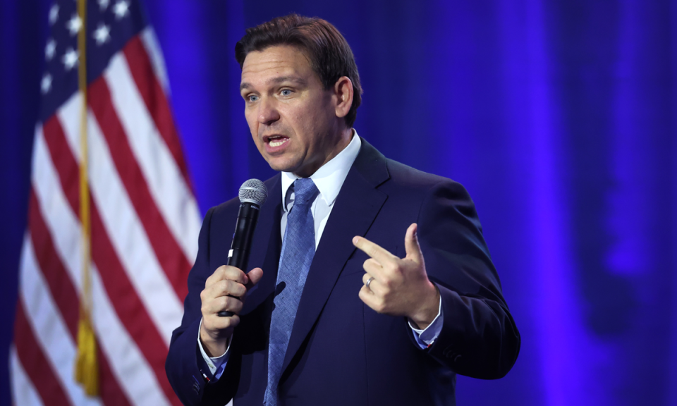 Florida Gov. Ron DeSantis signed legislation Monday that will massively expand private school choice throughout his state. (Scott Olson/Getty Images)