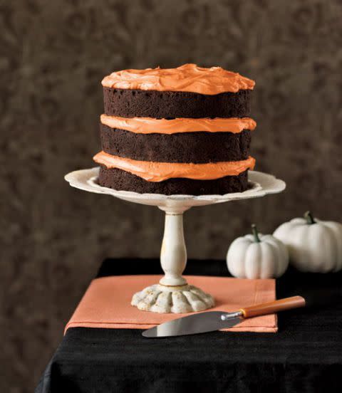 Halloween Chocolate Pumpkin Cake