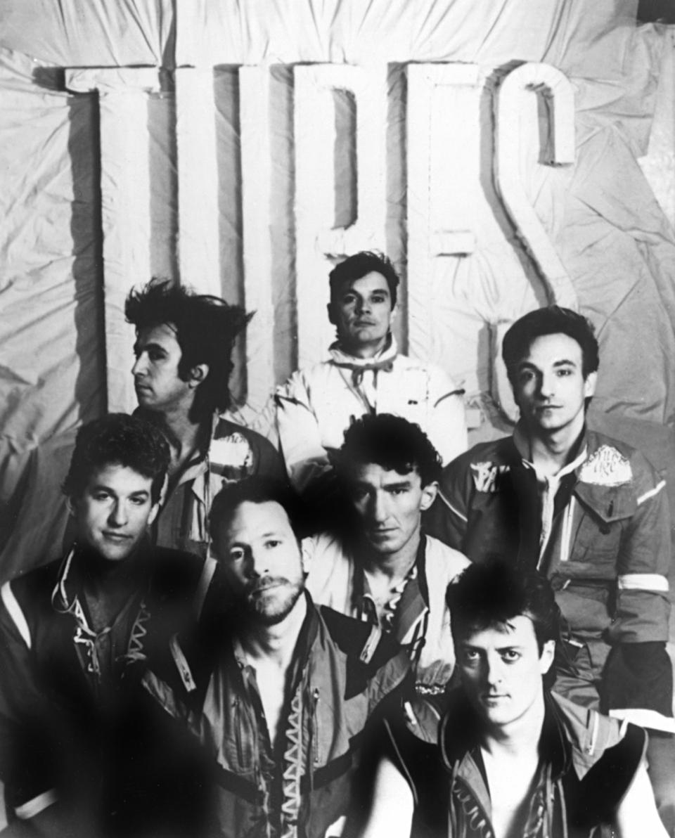 The Tubes, clockwise from left: Roger Steen, Bill Spooner, Michael Cotten, Rick Anderson, Prairie Prince, Fee Waybill and Vince Welnick