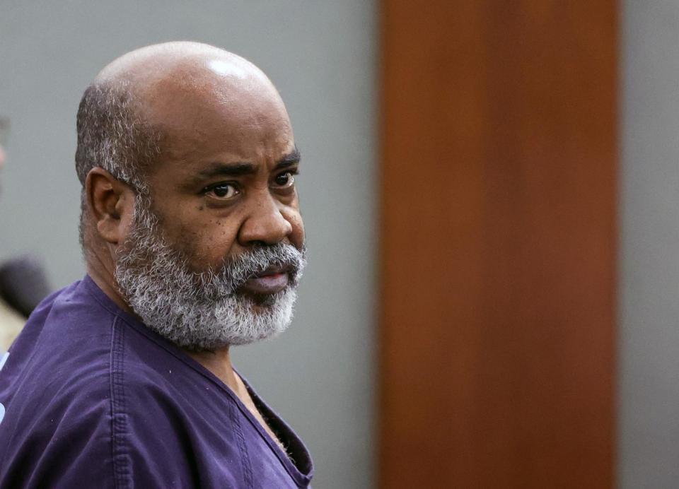 PHOTO: In this Nov. 2, 2023, file photo, Duane Davis appears in Clark County District Court to plead not guilty at an arraignment at the Regional Justice Center in Las Vegas. (Ethan Miller/Getty Images, FILE)