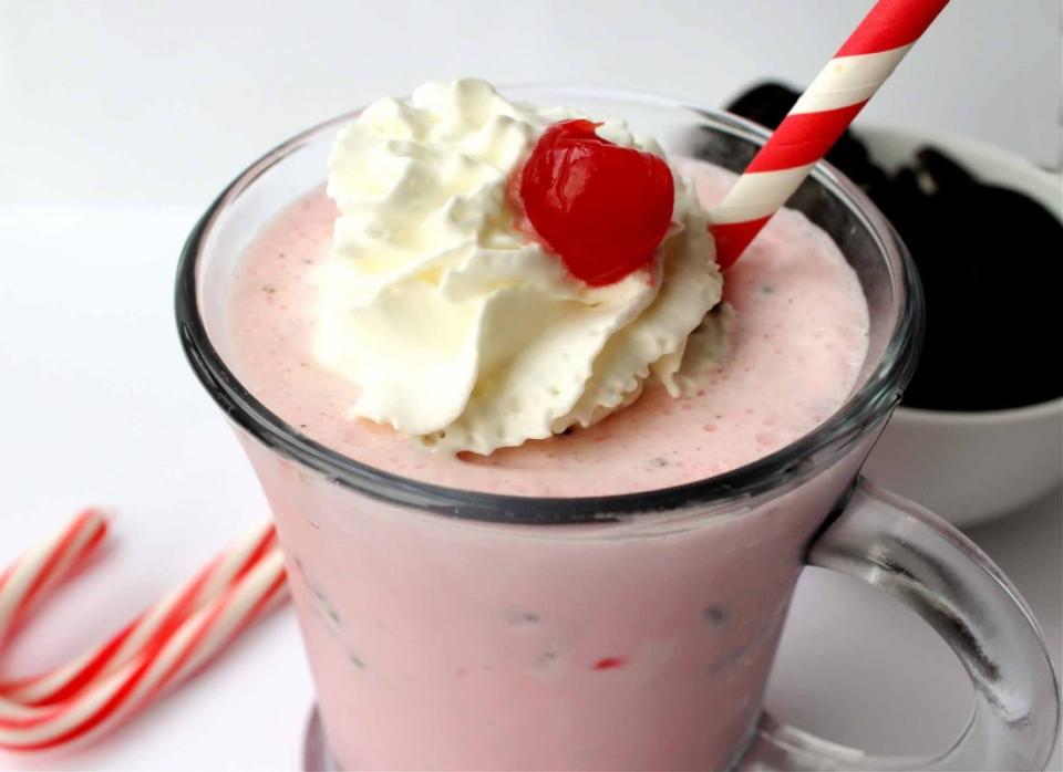 <p>Brooklyn Active Mama</p><p>Made with Oreos, peppermint ice cream and easy ingredients, this shake is so good!</p><p><strong>Get the recipe: </strong><a href="https://brooklynactivemama.com/chik-fil-a-peppermint-milkshake" rel="nofollow noopener" target="_blank" data-ylk="slk:Chick-fil-A Copycat Peppermint Milkshake;elm:context_link;itc:0;sec:content-canvas" class="link "><strong>Chick-fil-A Copycat Peppermint Milkshake</strong></a></p>