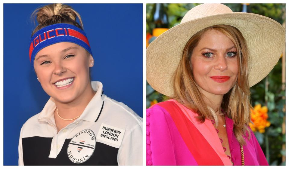 JoJo Siwa, left, and Candace Cameron Bure.