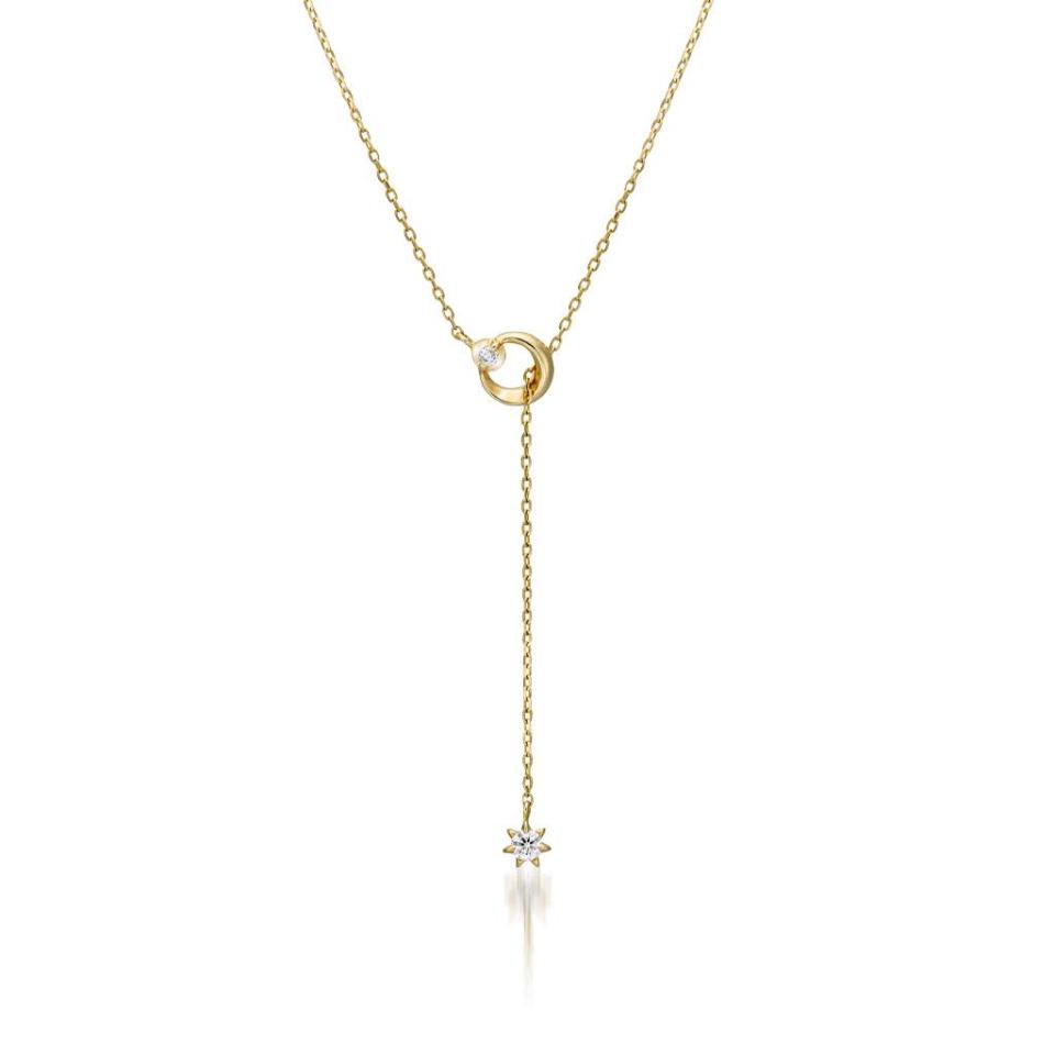 CELESTIAL LARIAT 10K金鑽石項鍊，價格店洽圖片來源：STAR JEWELRY提供