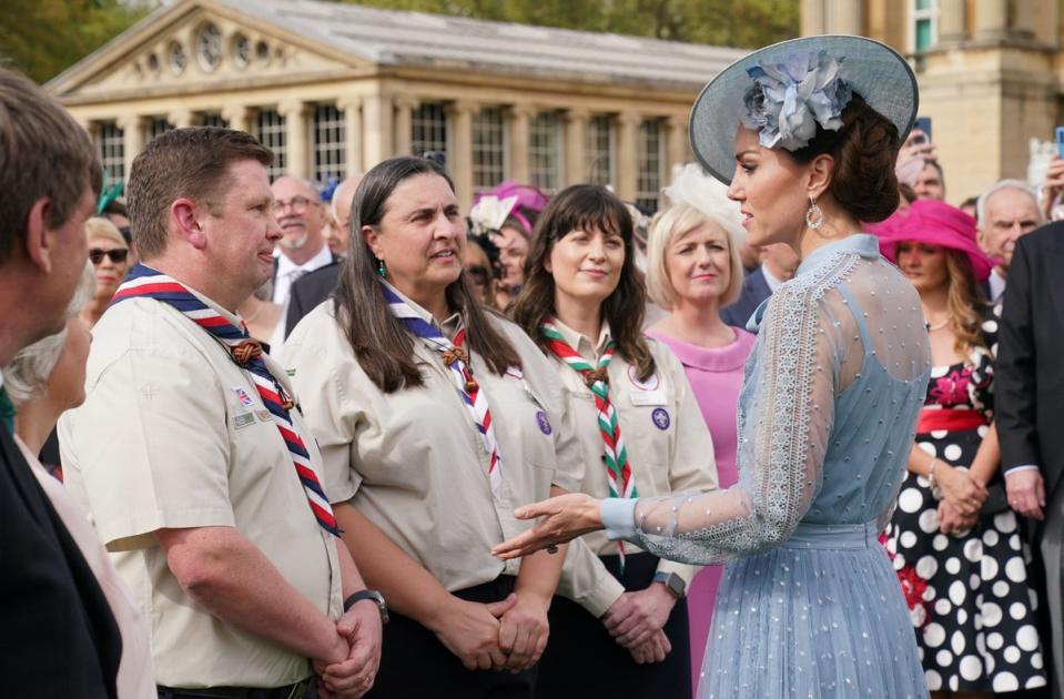 The Princess of Wales meets Scout volunteers (Getty Images)