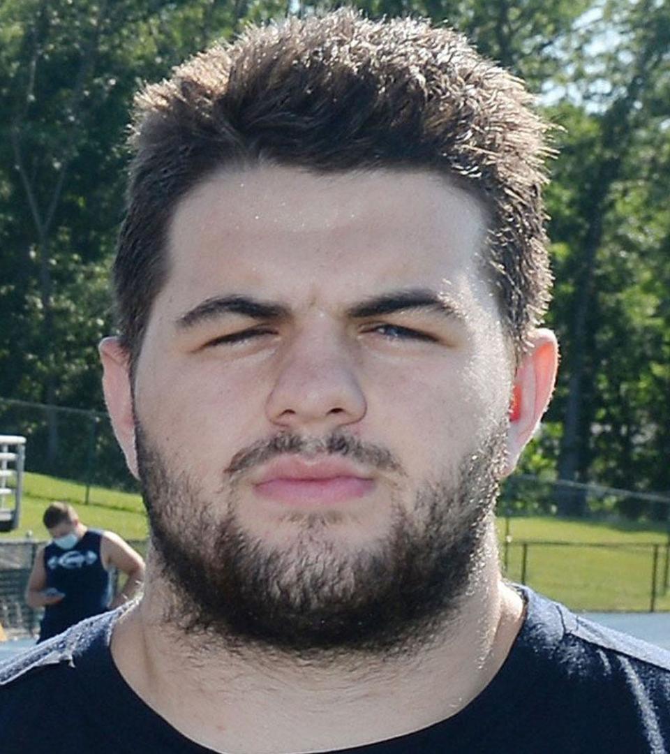 Johnny Heubel at McDowell High School's Gus Anderson Field in Millcreek Township on July 14, 2020. Heubel was getting ready for his senior season on the McDowell football team.