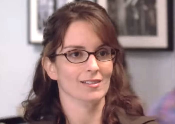 Closeup of Tina Fey as Liz Lemon