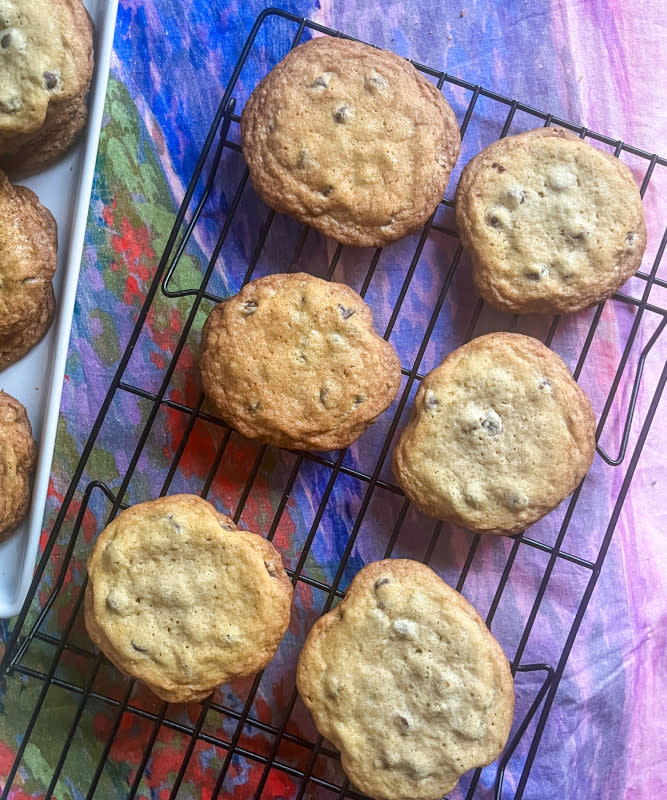 Finished batch of Martha Stewart's Soft and Chewy Chocolate Chip Cookies<p>Courtesy of Jessica Wrubel</p>