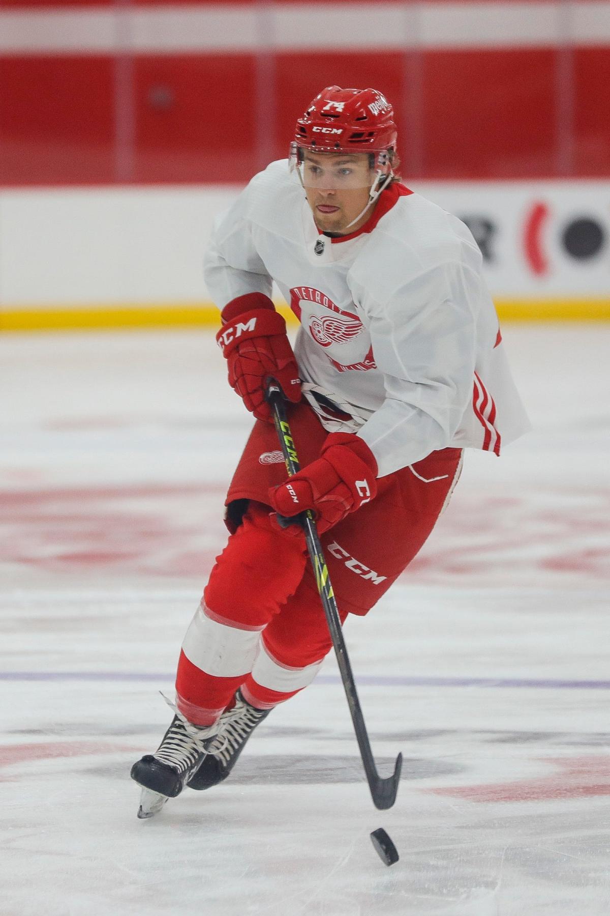 Moritz Seider Detroit Red Wings Training Camp 