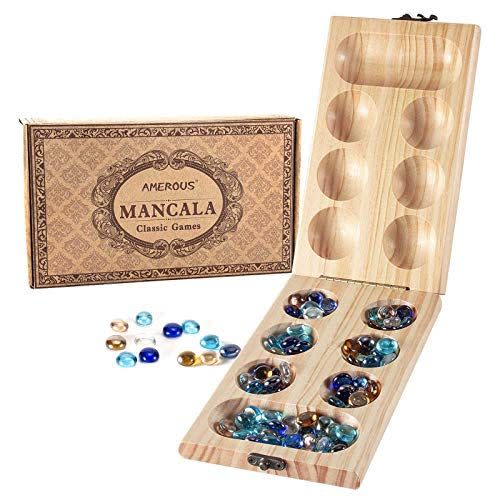 Wooden Mancala Board Game