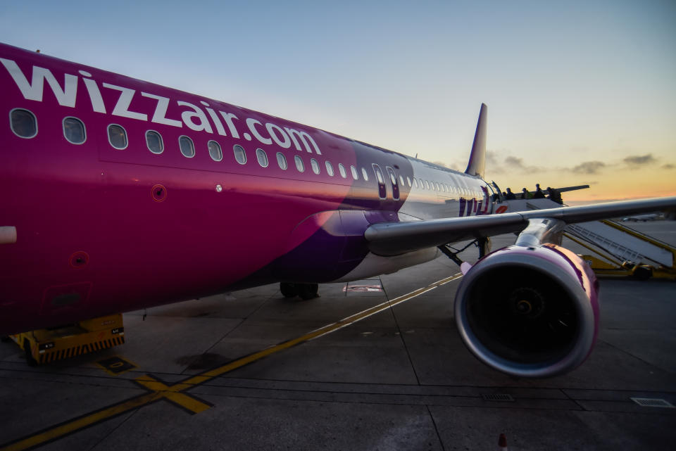 PORTO, PORTUGAL - 2019/04/29: A Wizz Aircraft Airbus 320 seen at Sa Carneiro airport. (Photo by Omar Marques/SOPA Images/LightRocket via Getty Images)