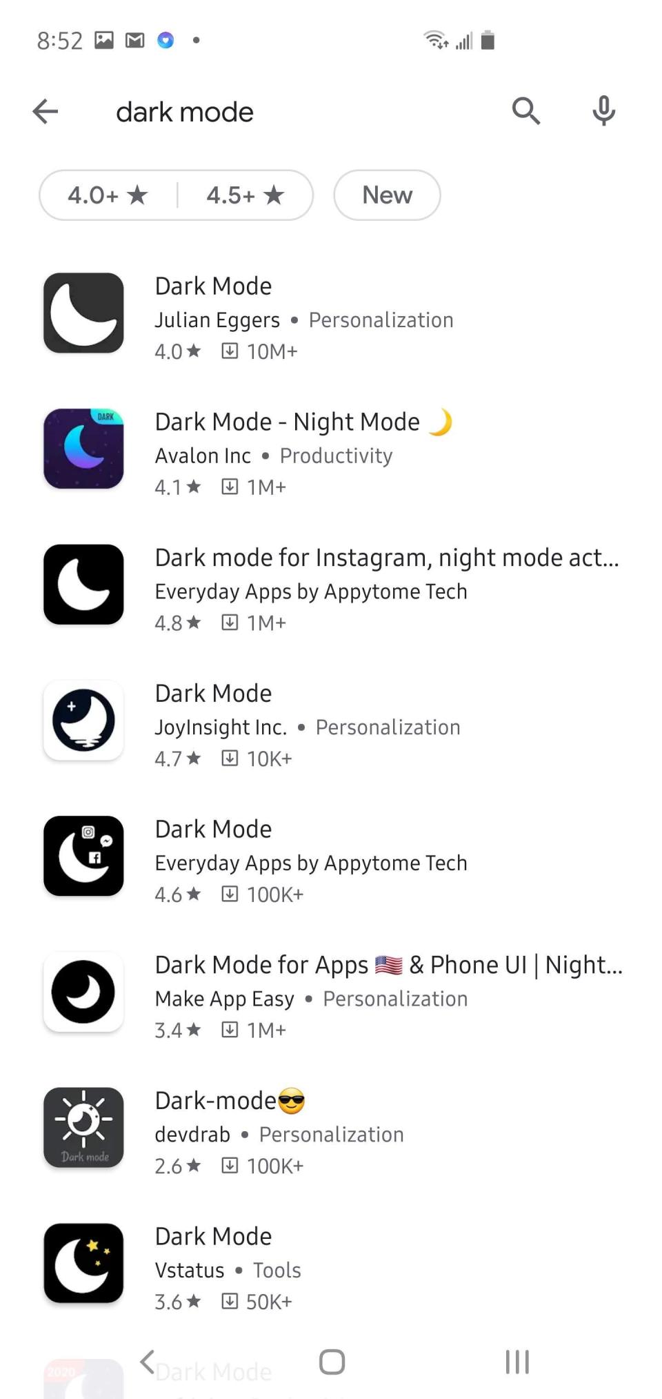 How to get dark mode on Android 3