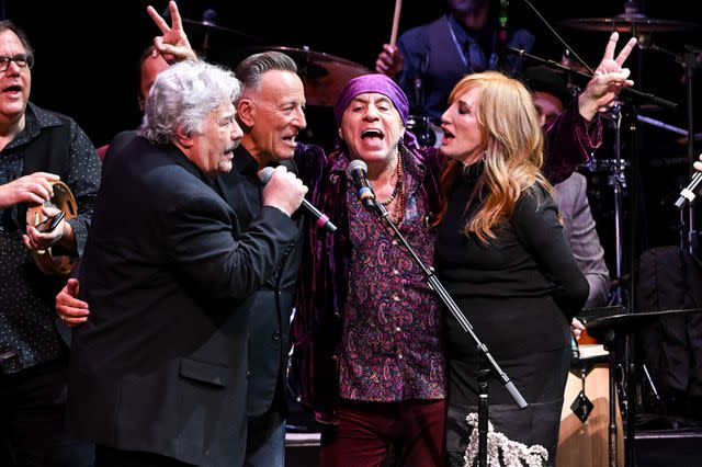 <p>Bryan Bedder/Variety via Getty</p> Tony Orlando, Bruce Springsteen, Steven Van Zandt and Patti Scialfa