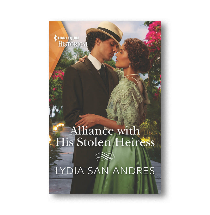 Heiress Amalia Troncoso is about to be kidnapped, but don’t worry, she’s in on it. In fact, she’s requested the help of Julian Fuentes, a rebel who has broken away from his wealthy family, in her scheme to acquire her inheritance from her tyrannical uncle. While the time spent together plotting certainly lends itself to romantic feelings, there is something tying their two families together that threatens to break the new couple apart. A joyous romp from start to finish. Order on Amazon or Bookshop.