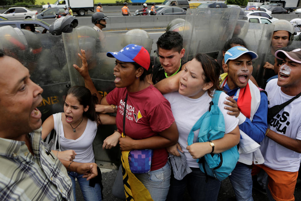 Anti-Maduro protests in Caracas, Venezuela