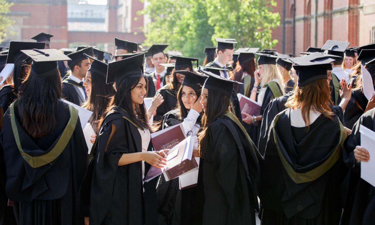 <span>New graduates at Birmingham University this summer.</span><span>Photograph: Andrew Fox/Alamy</span>