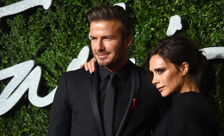 David insists that they’re not together just to save brand Beckham.