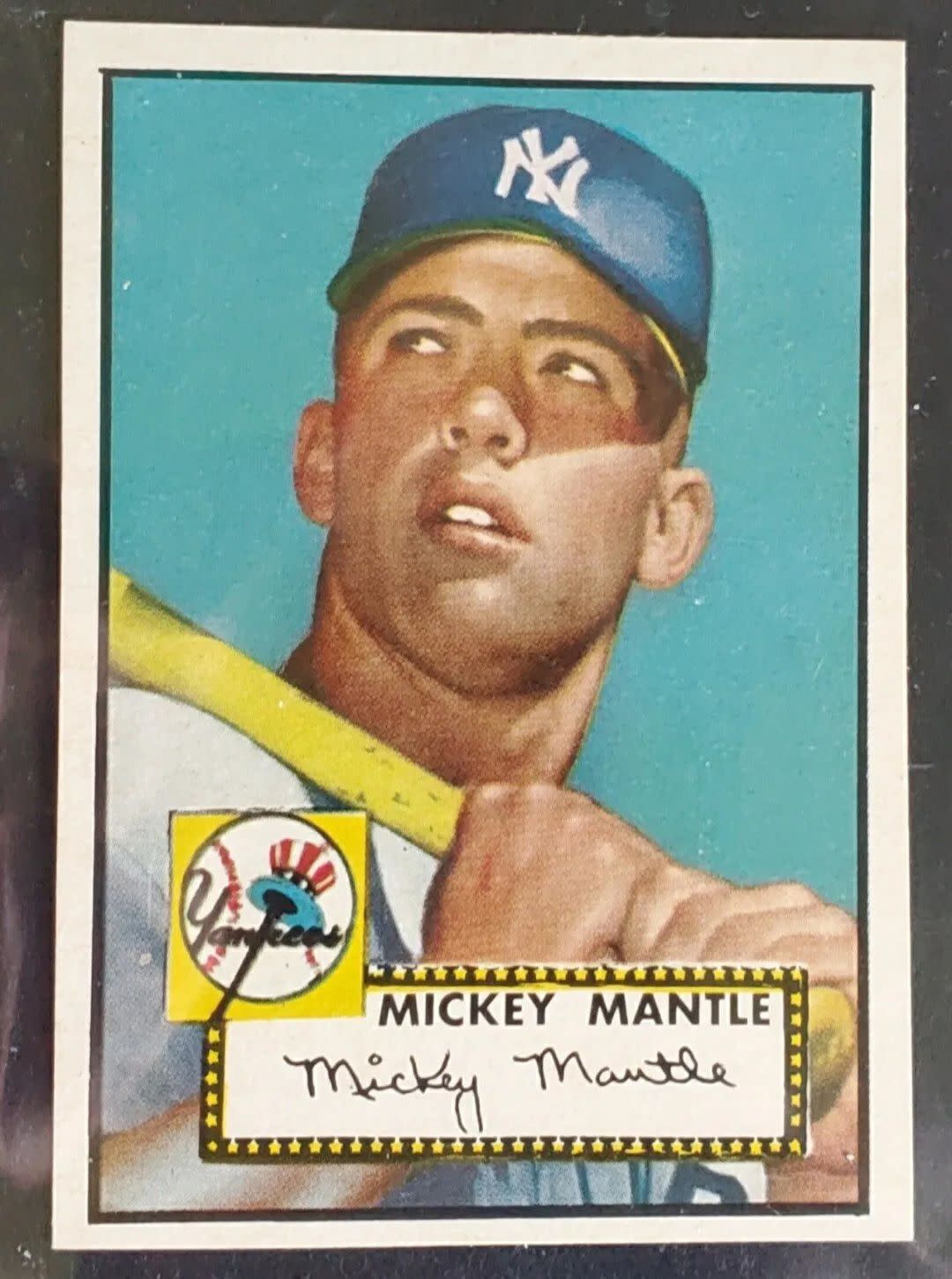 A rare Mickey Mantle card.