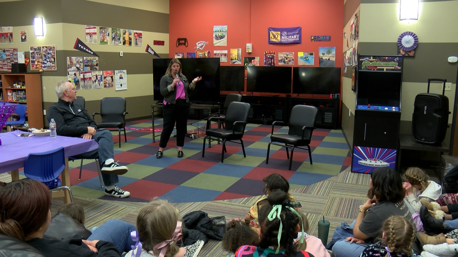 Wichita City Councilmember Maggie Ballard at McConnell Air Force Base, at the McConnell AFB Youth Center on March 8, 2024 (KSN Photo)
