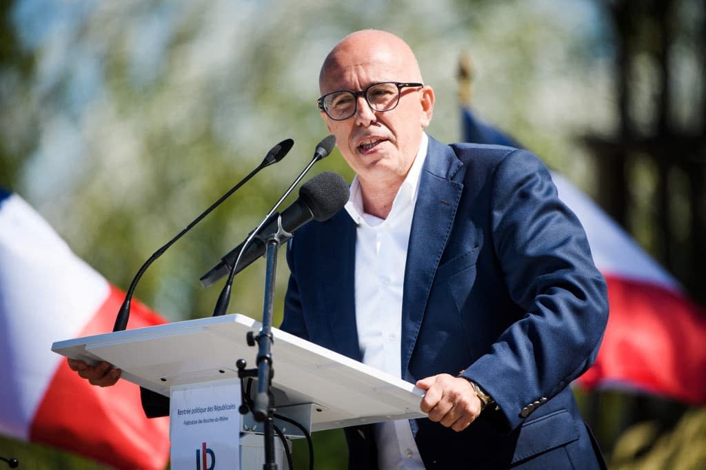 Eric Ciotti le 17 septembre 2022 à La Ciotat - Clement MAHOUDEAU / AFP