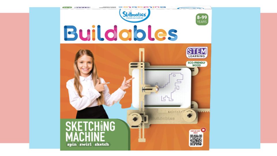 Art gifts for kids: A buildable sketching machine