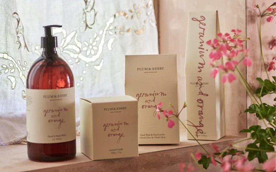 Plum & Ashby Geranium & orange one litre hand and body wash best home Christmas gifts 2022