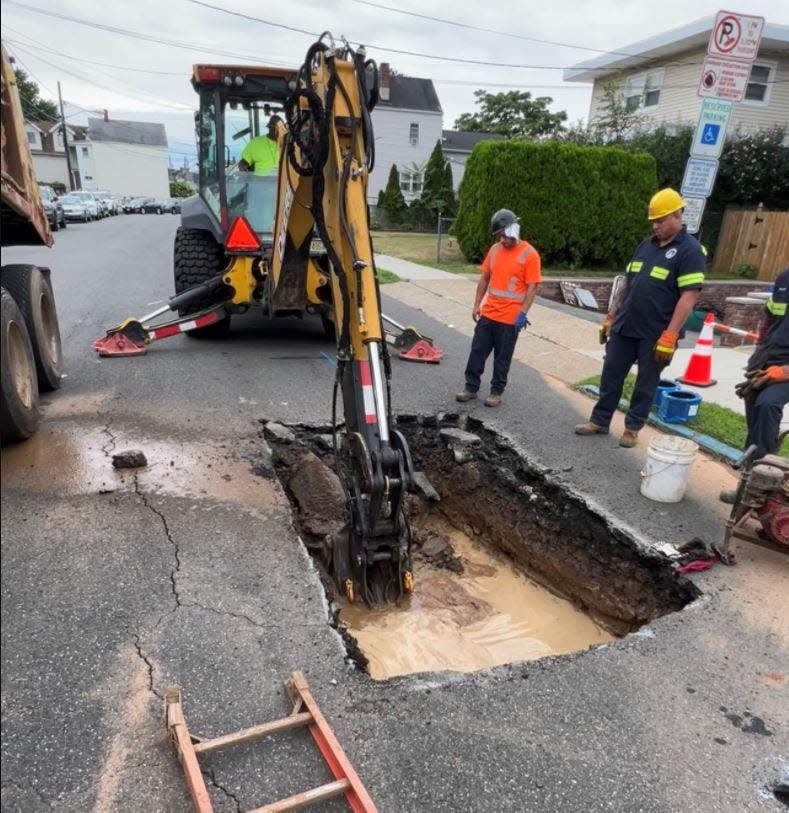 On Jan. 1 Passaic Valley Water Commission crews repaired a 6-inch water main on Dick Street between Howard and Speer avenues.