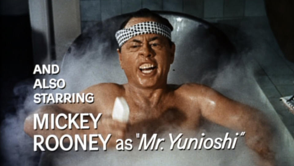 Mickey Rooney as Mr Yunioshi