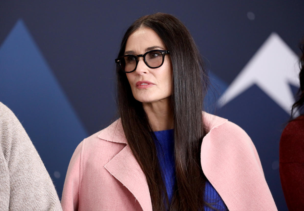 PARK CITY, UT - JANUARY 28:  Demi Moore of 'Corporate Animals' attends The IMDb Studio at Acura Festival Village on location at The 2019 Sundance Film Festival - Day 4 on January 28, 2019 in Park City, Utah.  (Photo by Rich Polk/Getty Images for IMDb)