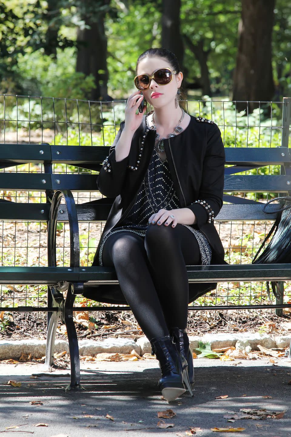 <p>Evil schemer Georgina Sparks, played by Michelle Trachtenberg, favoured plenty of of black, studs galore, and giant statement necklaces. (Didn't we all in 2009?) Oh, and super-high heels for casual daytime outings, because this is American television, after all. </p>