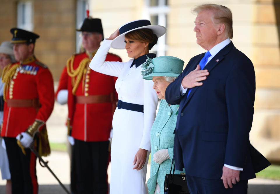 Donald Trump UK visit live: President arrives at Buckingham Palace