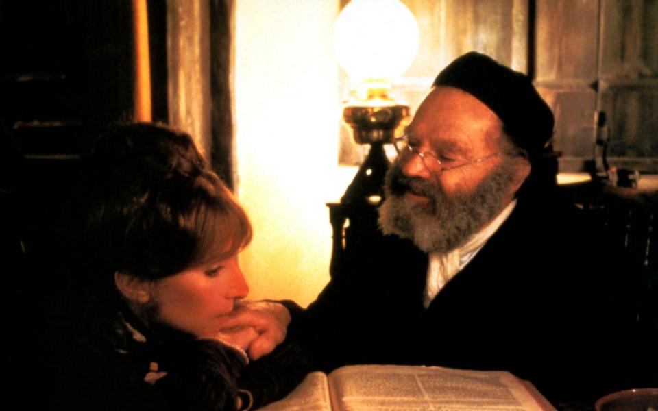 With Barbra Streisand in Yentl, 1983 - Collection Christophel/Alamy