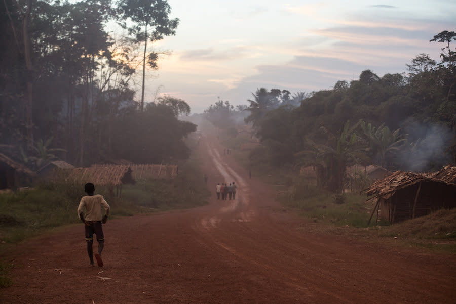 The Congolese village of Salambongo, where Bosumbuka lives with his family. (Photo: Neil Brandvold/DNDi)