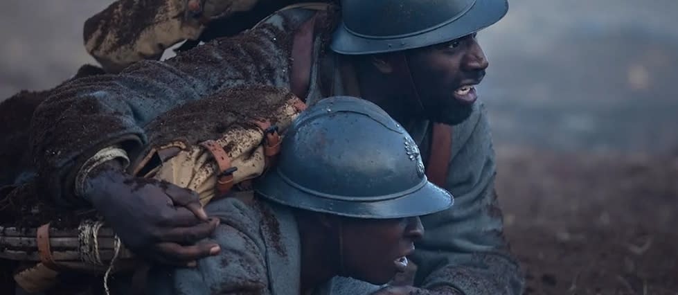 Le film raconte l'histoire du jeune Thierno, recruté de force dans un petit village sénégalais par l'armée française en 1917, et de son père qui s'enrôle volontairement pour veiller sur lui.  - Credit:Marie-Clémence David 2022 - Unité - Korokoro - Gaumont - France 3 Cinéma - Mille Soleils - Sypossible Africa