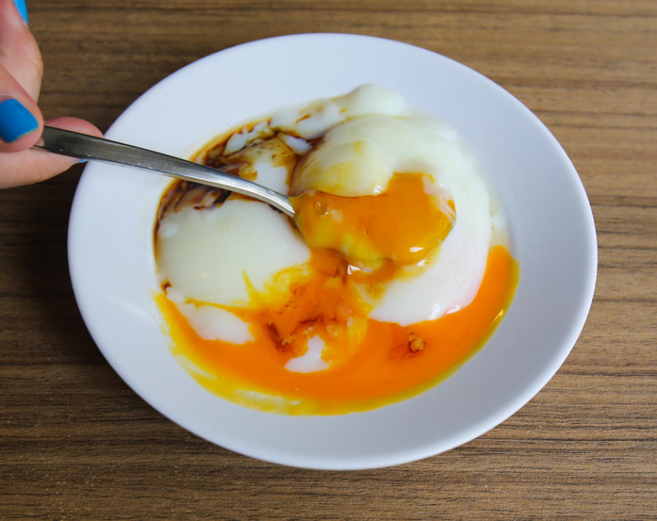 image of soft boiled eggs