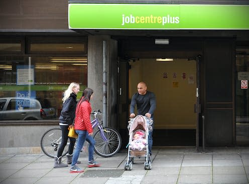 <span class="caption">The growth plan will require thousands more workers on universal credit to search for more work or face sanctions.</span> <span class="attribution"><a class="link " href="https://www.shutterstock.com/image-photo/bath-uk-october-5-2012-people-1694021932" rel="nofollow noopener" target="_blank" data-ylk="slk:1000 Words/Shutterstock;elm:context_link;itc:0;sec:content-canvas">1000 Words/Shutterstock</a></span>