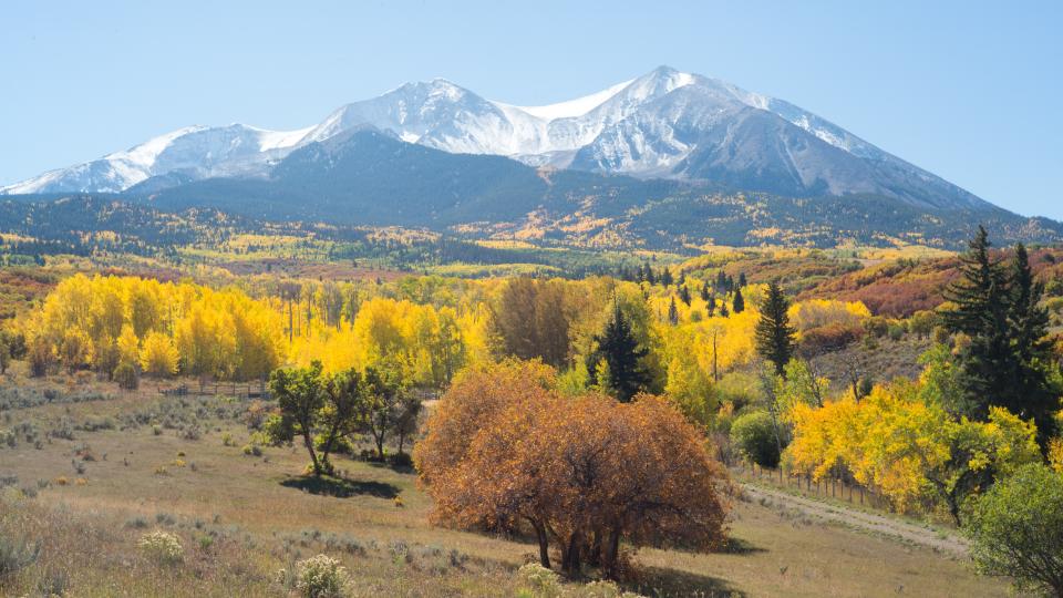 Mount Sopris in the fall